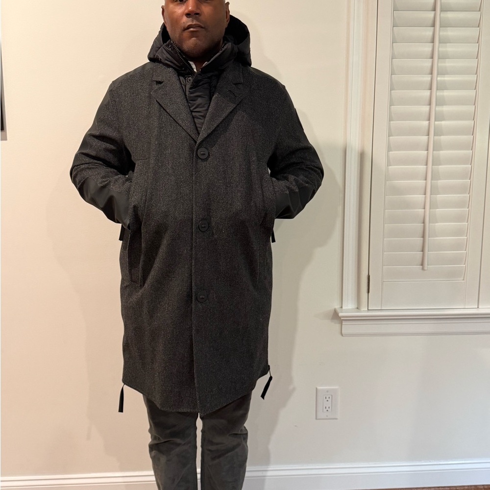 Canada Goose Men's Charcoal Trench Coat